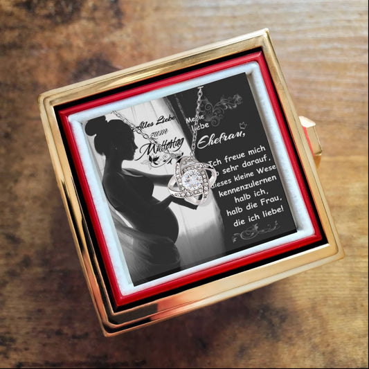 Halskette  Ewige Liebe mit rotierender Rosen Geschenk box - Muttertag - MUTTERTNECDE MUTTERTDE25